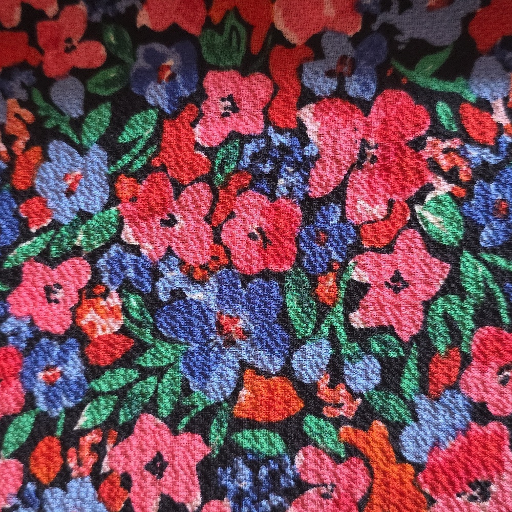 ASOS Floral V-Neck Long Sleeve Wrap Dress - Picture 4 of 5